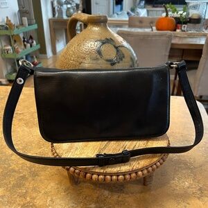 HOBO Black Leather Shoulder Bag